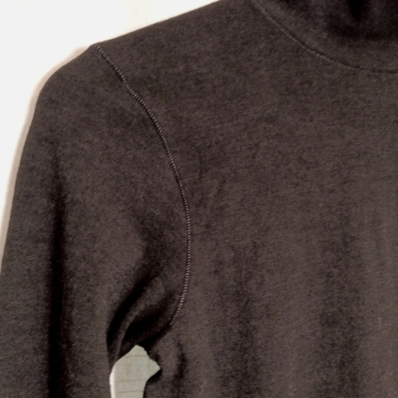 Athleta Wool Blend Sweater Women's Black Mock Neck/Turtleneck Size XS - Picture 7 of 12